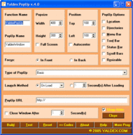 Yaldex PopUp 4.8 screenshot